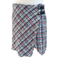 Urban Outfitters Huntley Wool Blend Mini Skirt Plaid Tweed 90s Wrap Sz XS