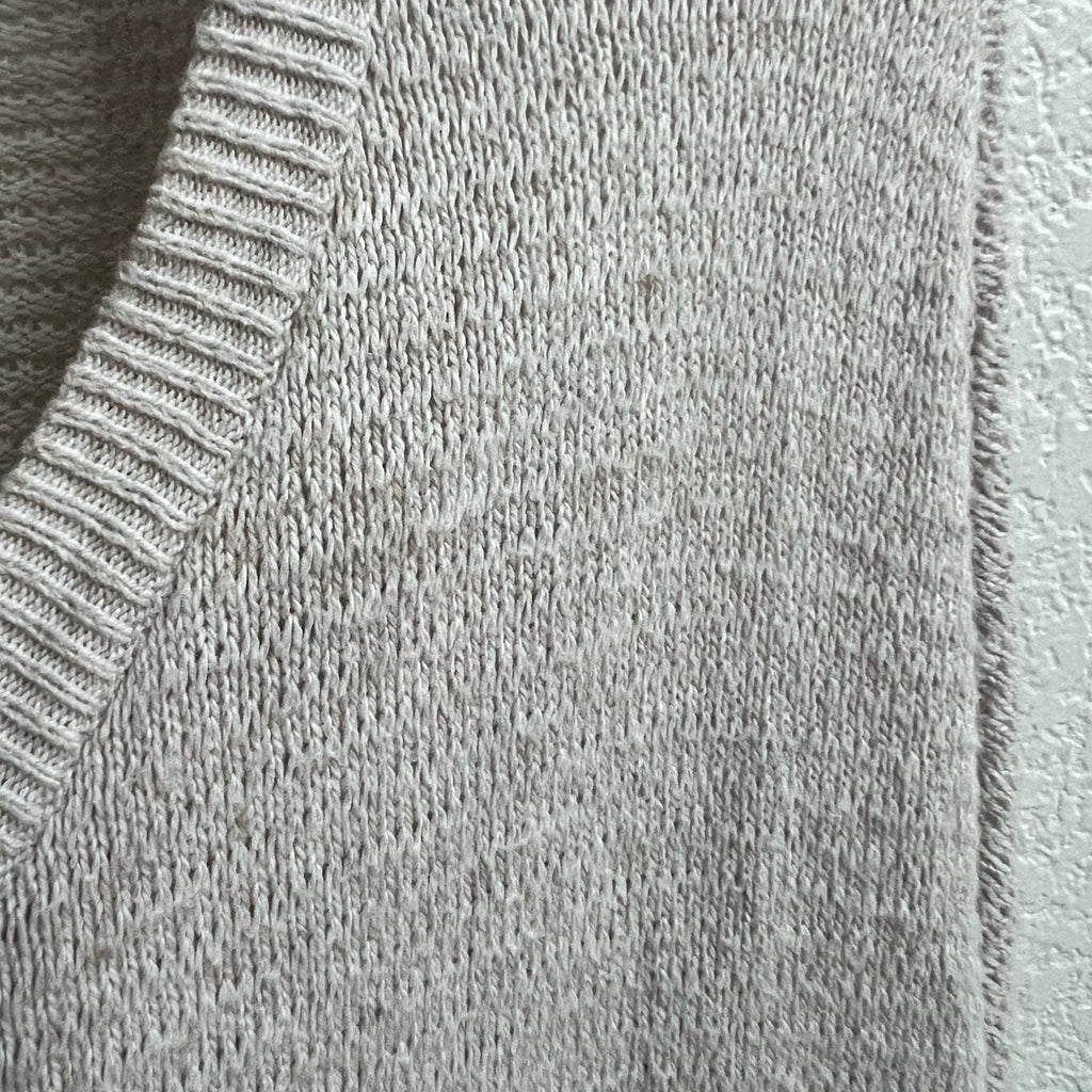 Madewell XS Seabank Cardigan Sweater Knit Oatmeal Open Front Drapey Relaxed