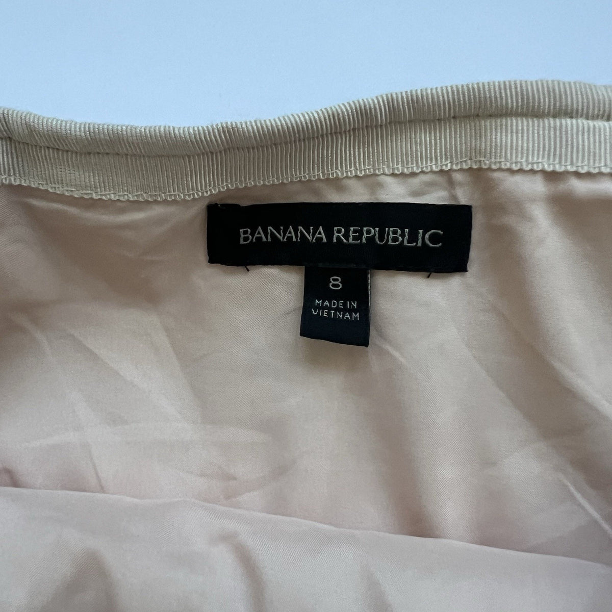 Banana Republic Womens Peach And White Abstract Sequin Mini Skirt Sz 8
