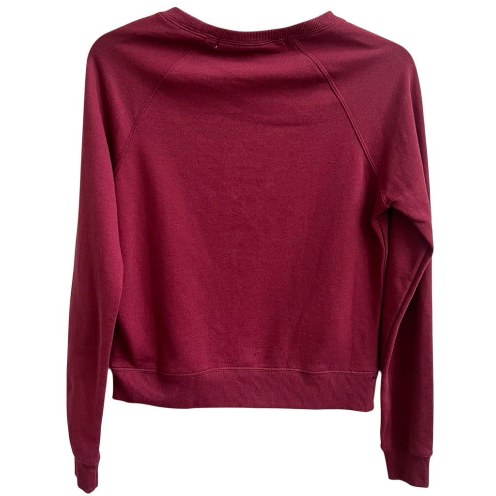 Rebecca Minkoff NWT Sweatshirt Feminist Crew Neck Maroon Sz XXS Long Slv