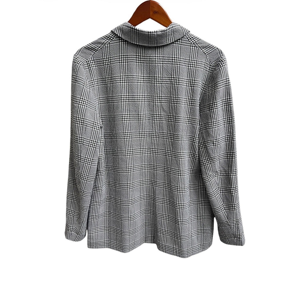 The Fifth Label Oversized Blazer Double Breasted Plaid Check Pattern Sz L Coat