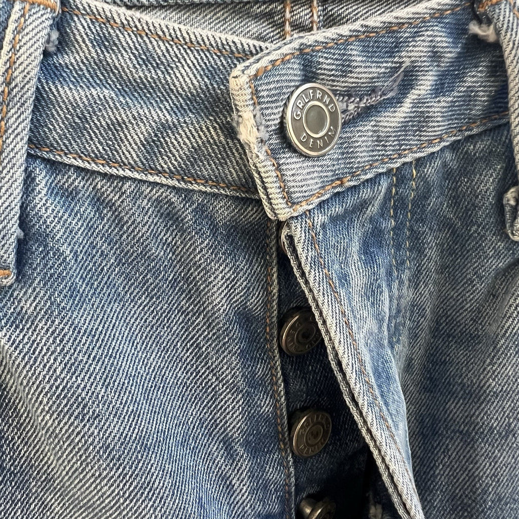 GRLFRND Karolina High Rise Skinny Jean Butt Slit in A Little More Love Sz 27