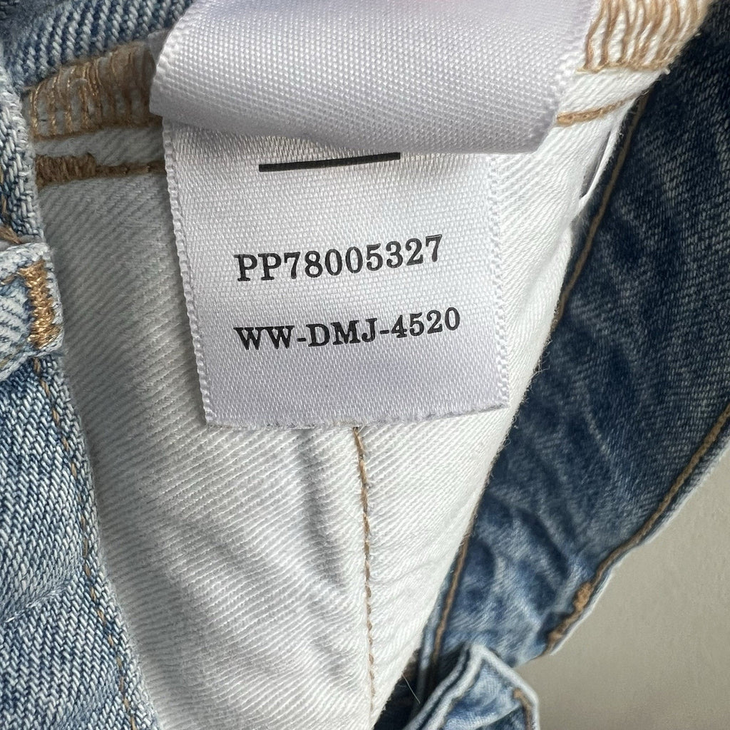 Everlane Jeans Womens Sz 26 Light Blue Cheeky Jean High Rise Button Fly Straight