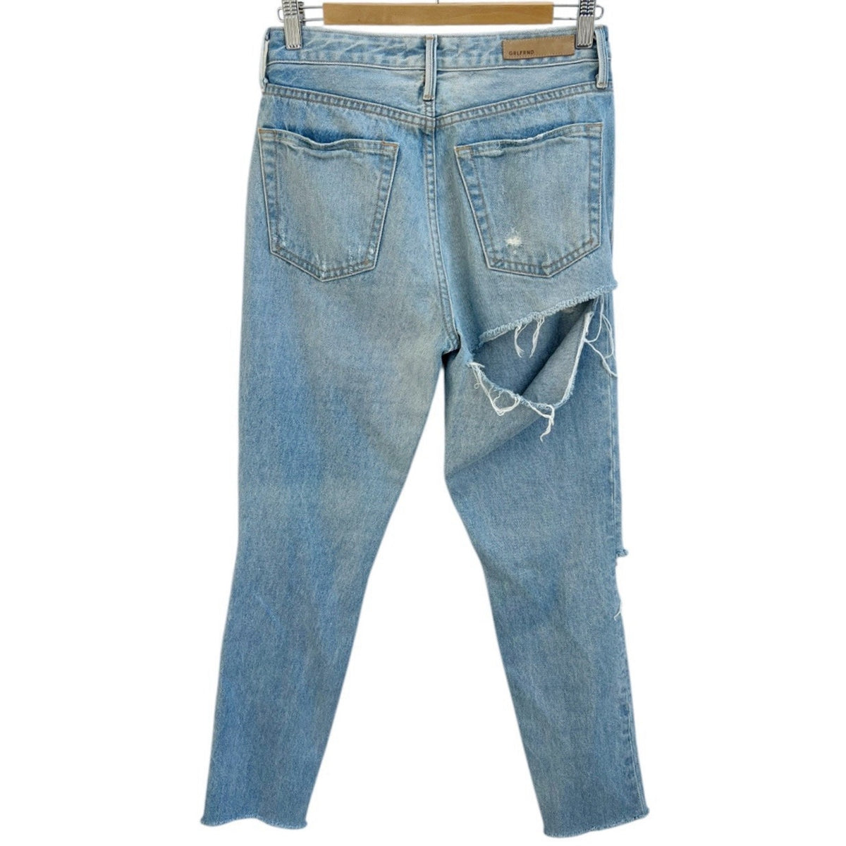 GRLFRND Karolina High Rise Skinny Jean Butt Slit in A Little More Love Sz 27