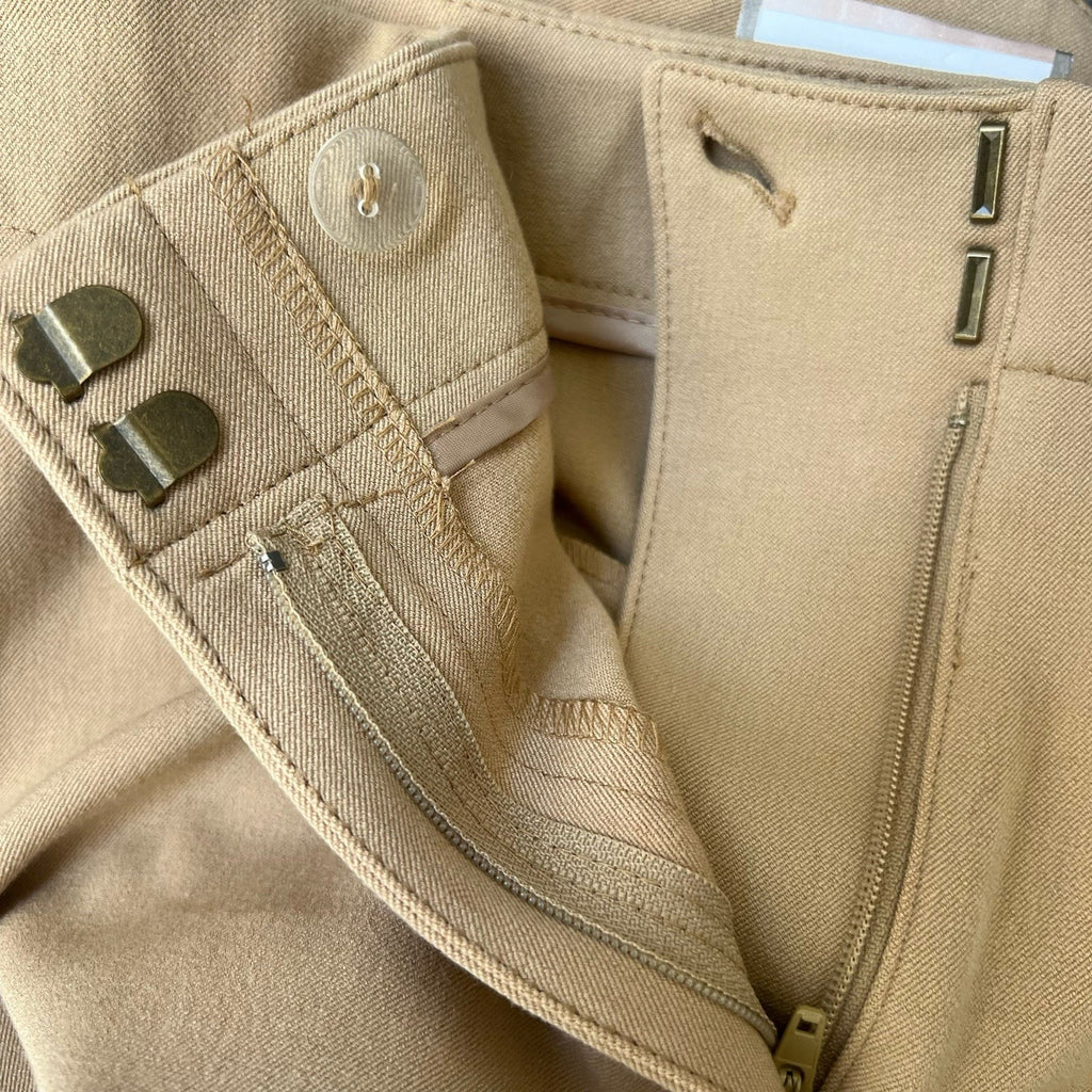 Chico's Womens NWT Metro Wide Leg Trouser Arabian Camel Tan Pants Sz 2 | L | 12