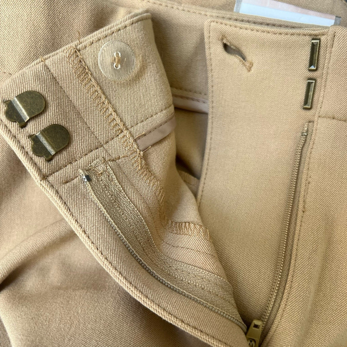 Chico's Womens NWT Metro Wide Leg Trouser Arabian Camel Tan Pants Sz 2 | L | 12