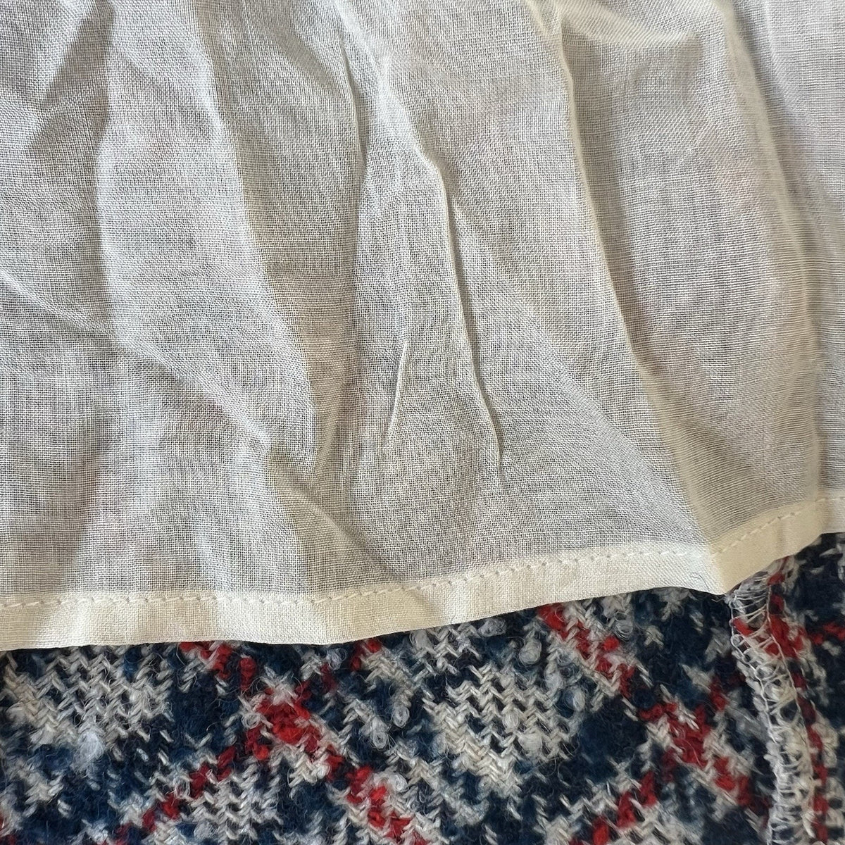 Urban Outfitters Huntley Wool Blend Mini Skirt Plaid Tweed 90s Wrap Sz XS