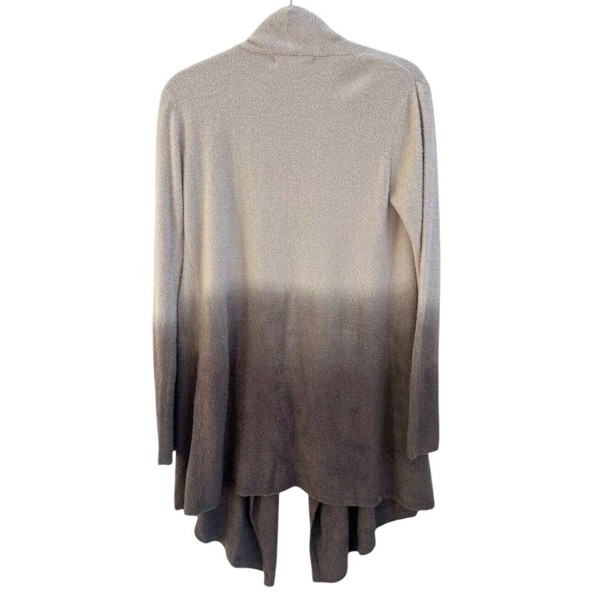 Barefoot Dreams CozyChic Lite Ombre Cardigan Waterfall Drape Oatmeal Taupe S M