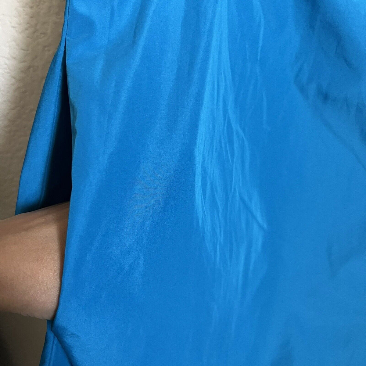 MARC by MARC JACOBS Taffeta Shift Dress Blue Sz L Sleeveless Pockets