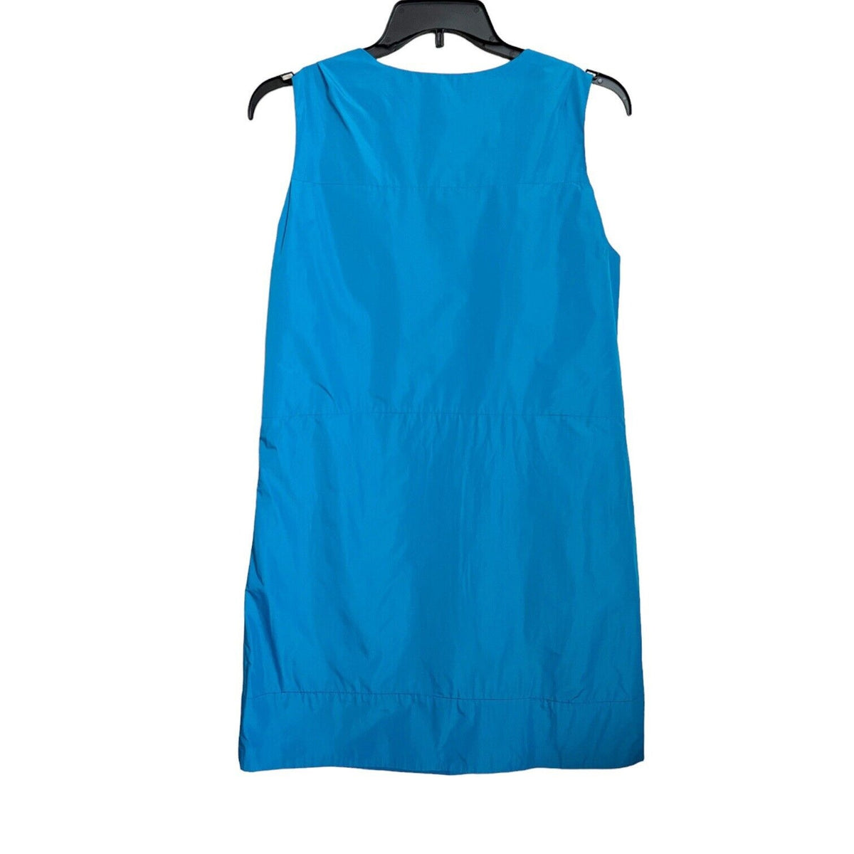 MARC by MARC JACOBS Taffeta Shift Dress Blue Sz L Sleeveless Pockets